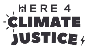 HERE 4 Climate Justice logo