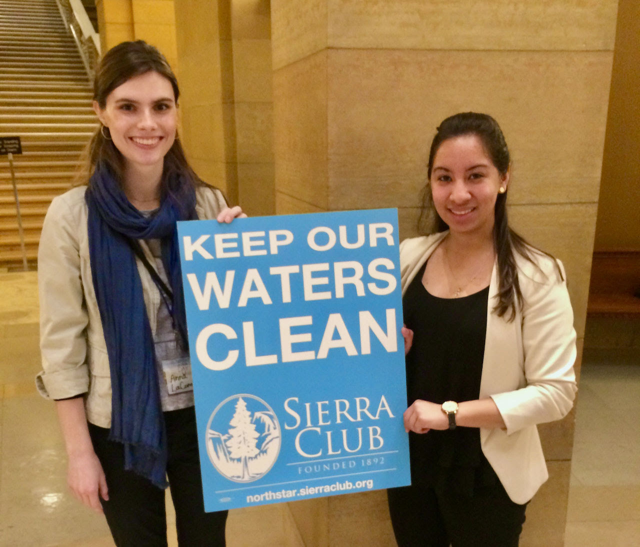 clean water activsts at the state capitol