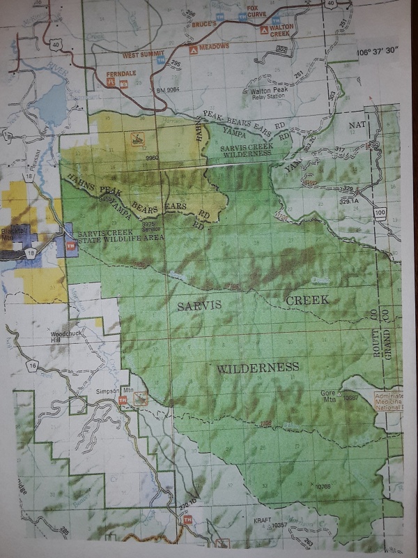 Sarvis Creek Map