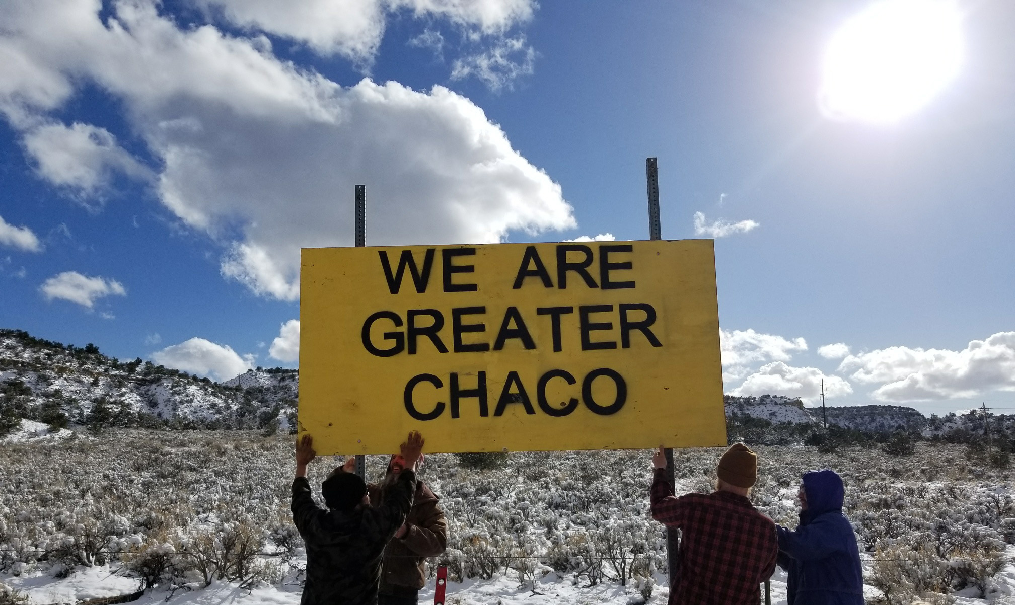We are Greater Chaco sign by Jim Therrien Lybrook Community Ministries .jpg