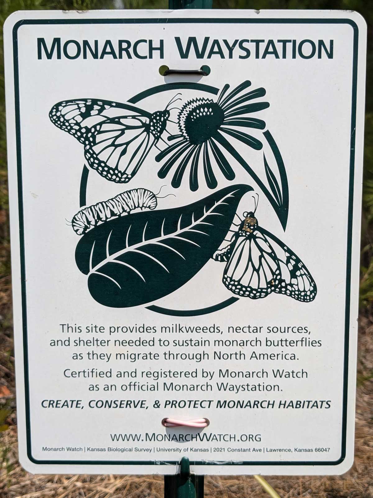 sign about monarchs