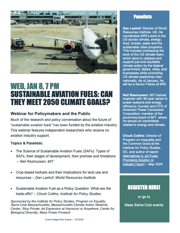 Sustainable Aviation Fuels: Can They Meet 2050 Climate Goals?