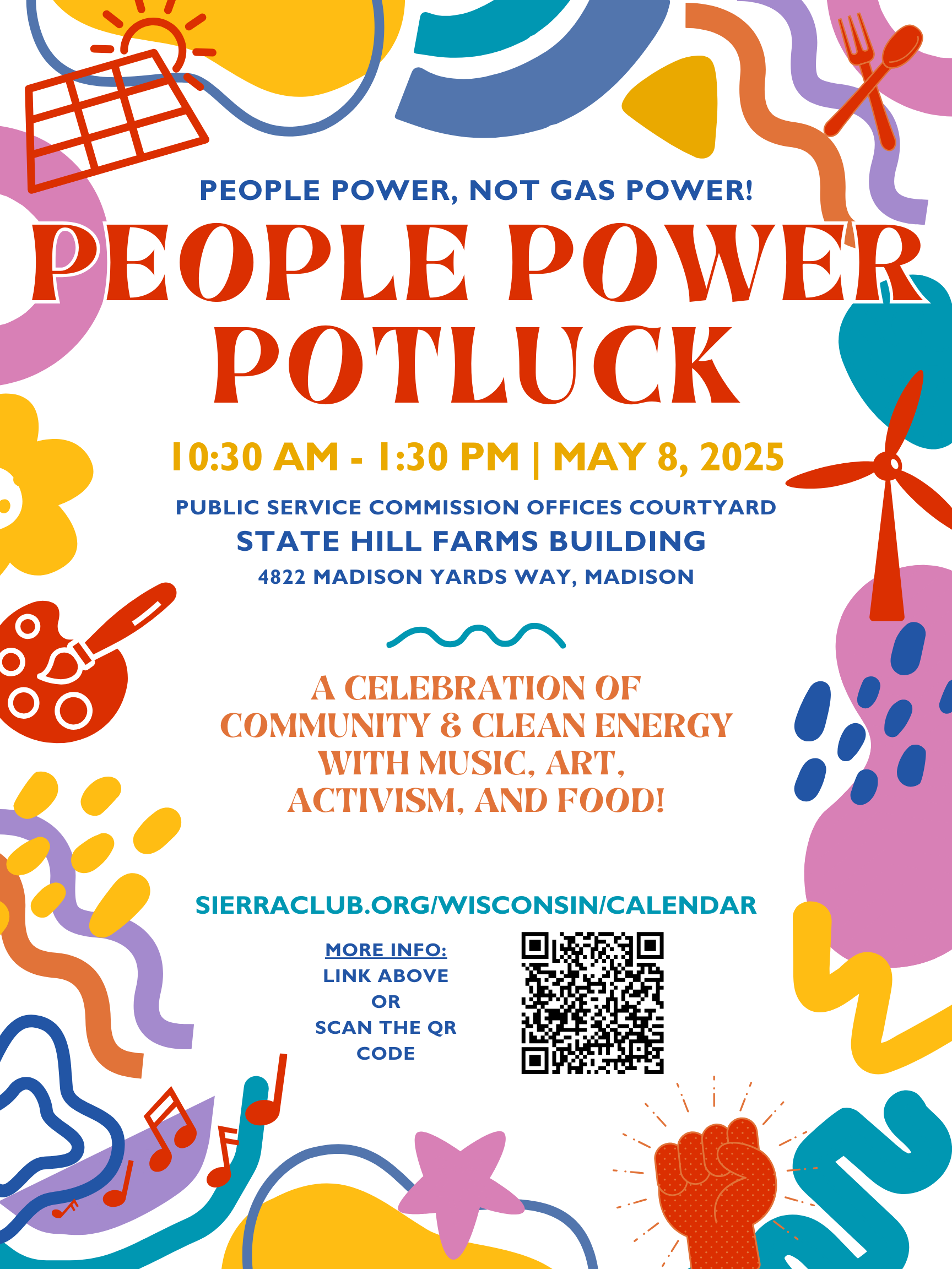 Event flyer - contains the information in this registration page, with a bright colorful cartoony frame around the text.