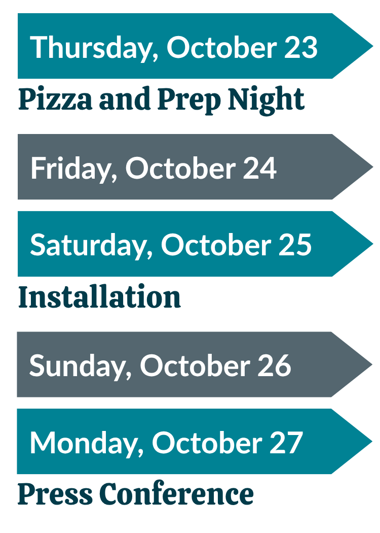 List of dates and opportunities to help