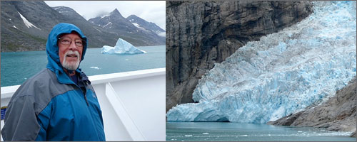 Sheldon Schafer and ice flow