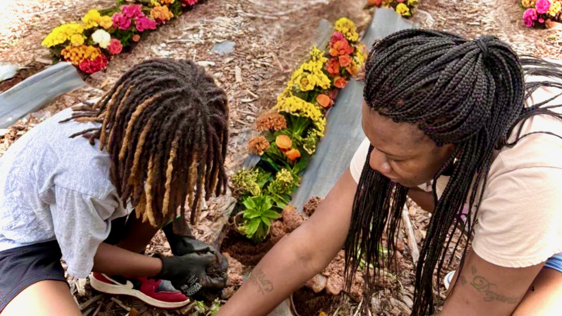 Working in the Community Garden