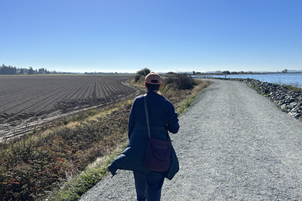 Walking on Padilla Bay Trail