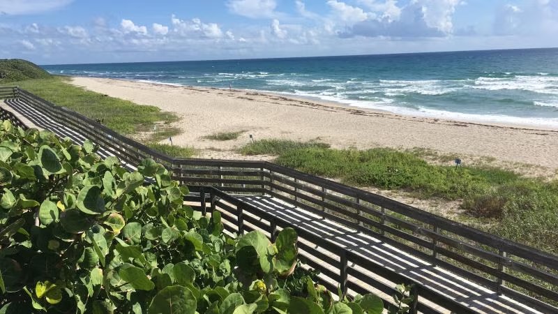 Boardwalk at MacArthur Beach in North Palm Beach, Florida