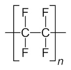 The Chemical structure of PTFE